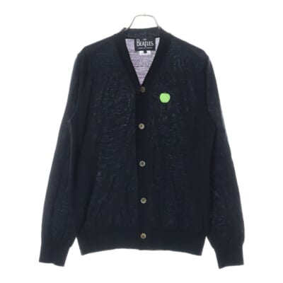 ×THE BEATLES CARDIGAN ザ ビートルズ カーディガン アップル ワッペン メンズ Bランク