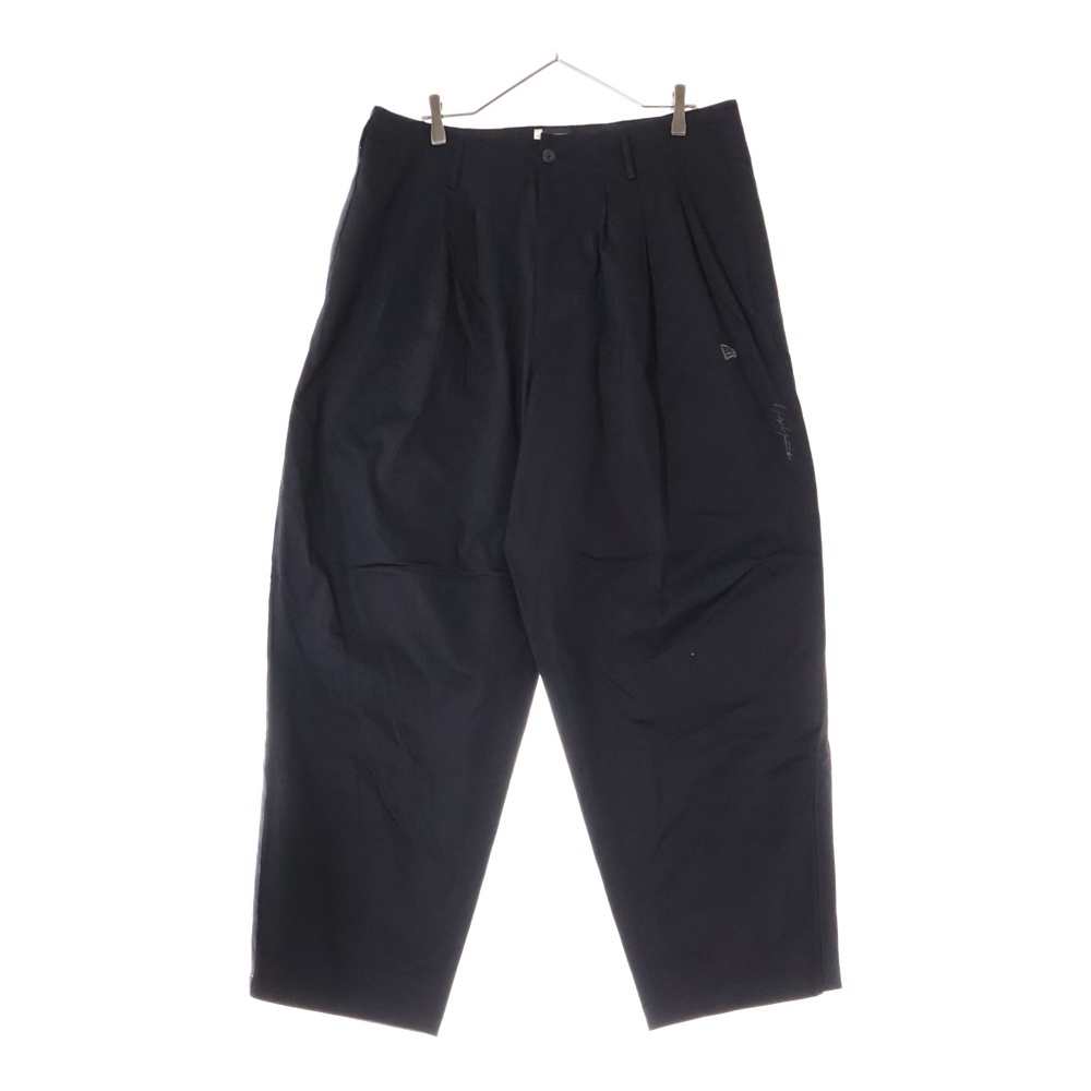 23AW New Era Side Tape Pants YY LOGO ニューエラ サイドテープ ワイド パンツ ブラック HJ-P99-039 Aランク