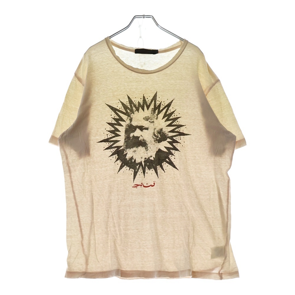 SCAB期 フロント プリント Tシャツ 半袖カットソー アイボリー Bランク