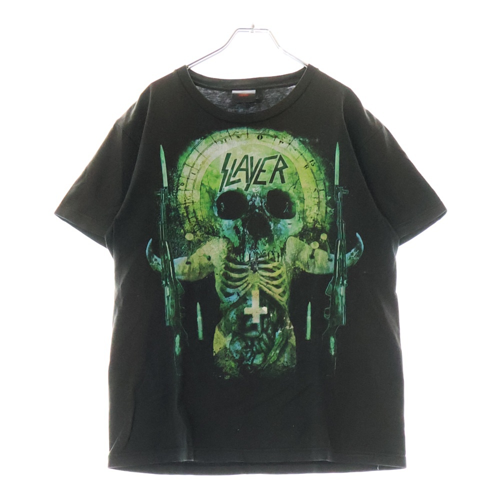 00s SLAYER TOUR TEE スレイヤー Tシャツ 半袖カットソー ブラック Bランク