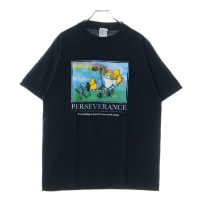 00s THE SIMPSONS TEE ザ シンプソンズ フロントプリント半袖Tシャツ カットソー ブラック Bランク