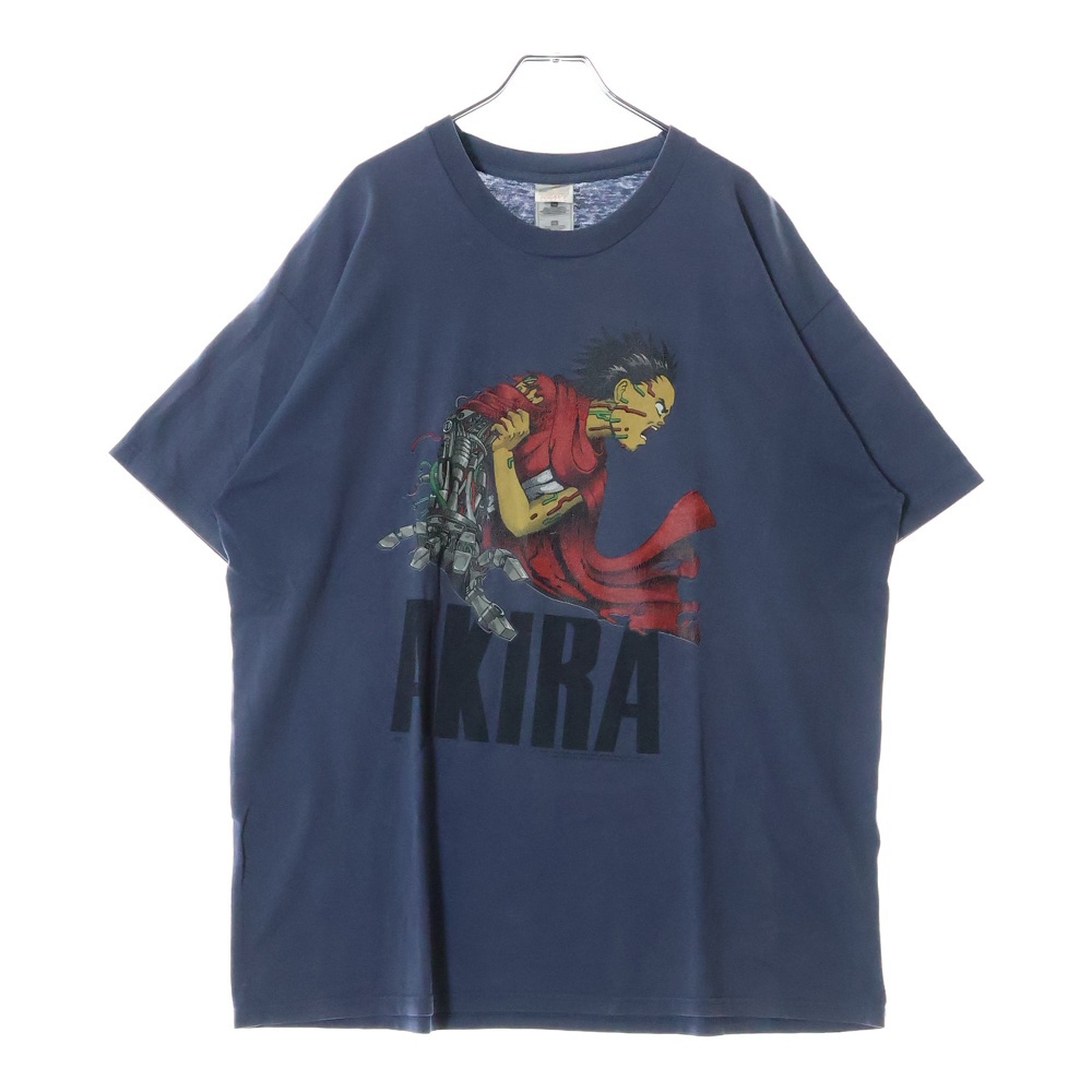 90s AKIRA TETSUO ARM NAVY TEE アキラ 鉄雄 アームプリント半袖Tシャツ カットソー ネイビー Bランク