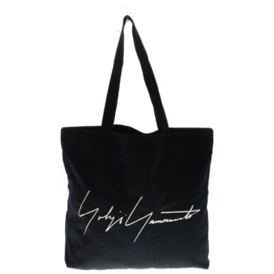 TOTE BAG ロゴプリント トートバッグ ブラック Aランク