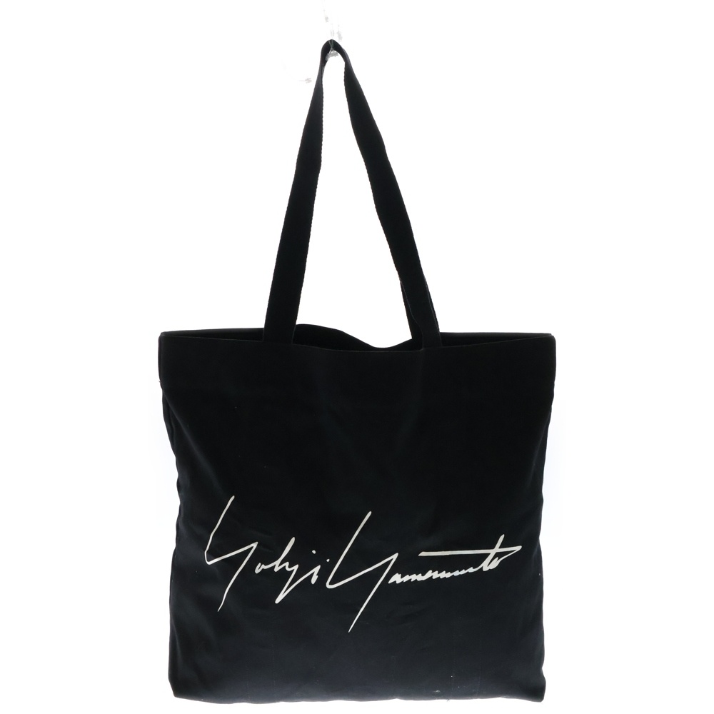TOTE BAG ロゴプリント トートバッグ ブラック Aランク