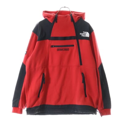 16SS ×THE NORTH FACE Steep Tech Hooded Sweatshirt ザノースフェイス スティープテック ナイロン切替プルオーバースウェットパーカー フーディー NT01602I Bランク