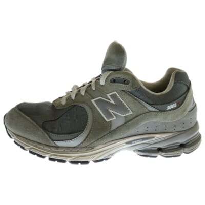 M2002RXJ Nロゴ スエードローカットスニーカー グレー US9/27.0cm Bランク