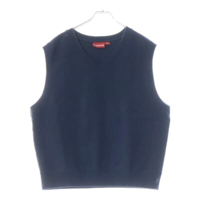 23SS Sweatshirt Vest Vネック スウェットベスト ネイビー Bランク