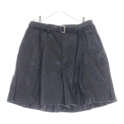 Faux Leather Shorts フェイクレザーショーツ ハーフパンツ ブラック 24-03314M Aランク