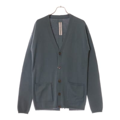 22AW PETER CARDIGAN ウールニットカーディガン グレー RP02B6606 M Sランク