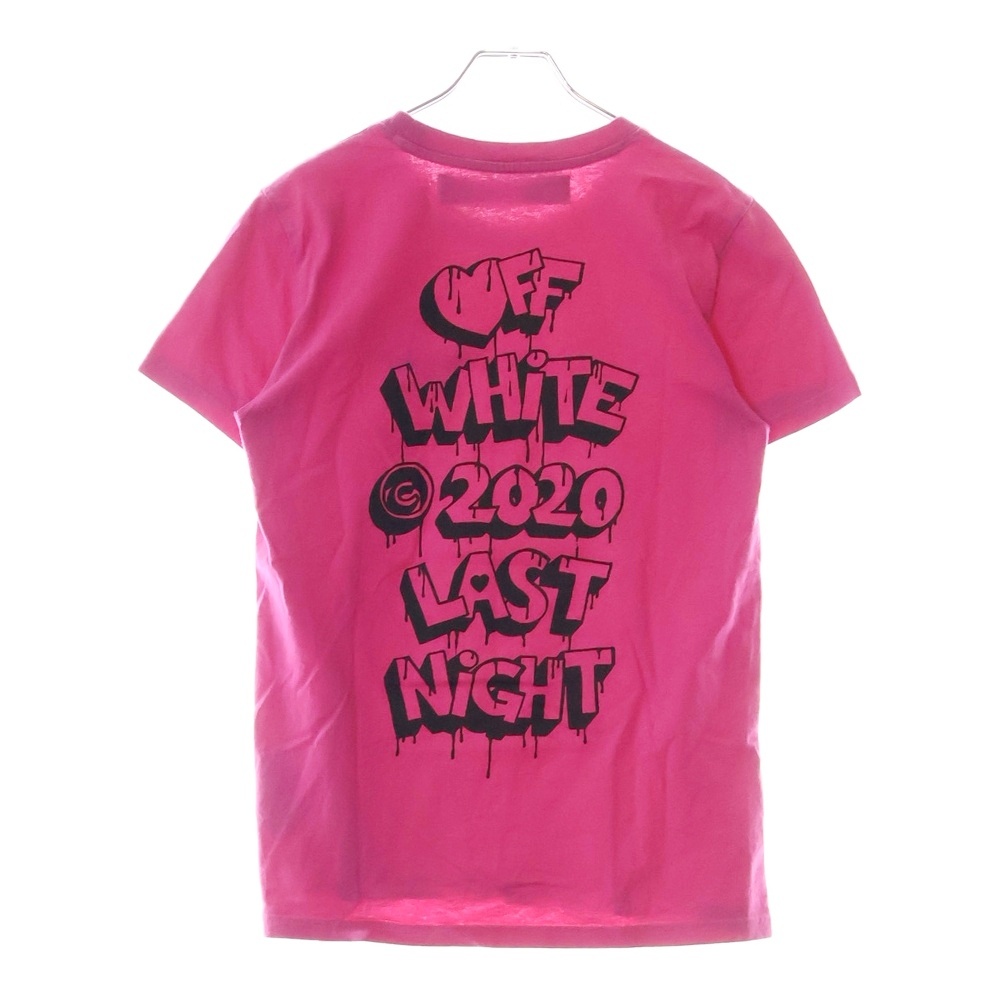 13SS MARKERS REGULAR TEE マーカーロゴプリント半袖Tシャツ OWAA049F19B07066 ピンク Bランク