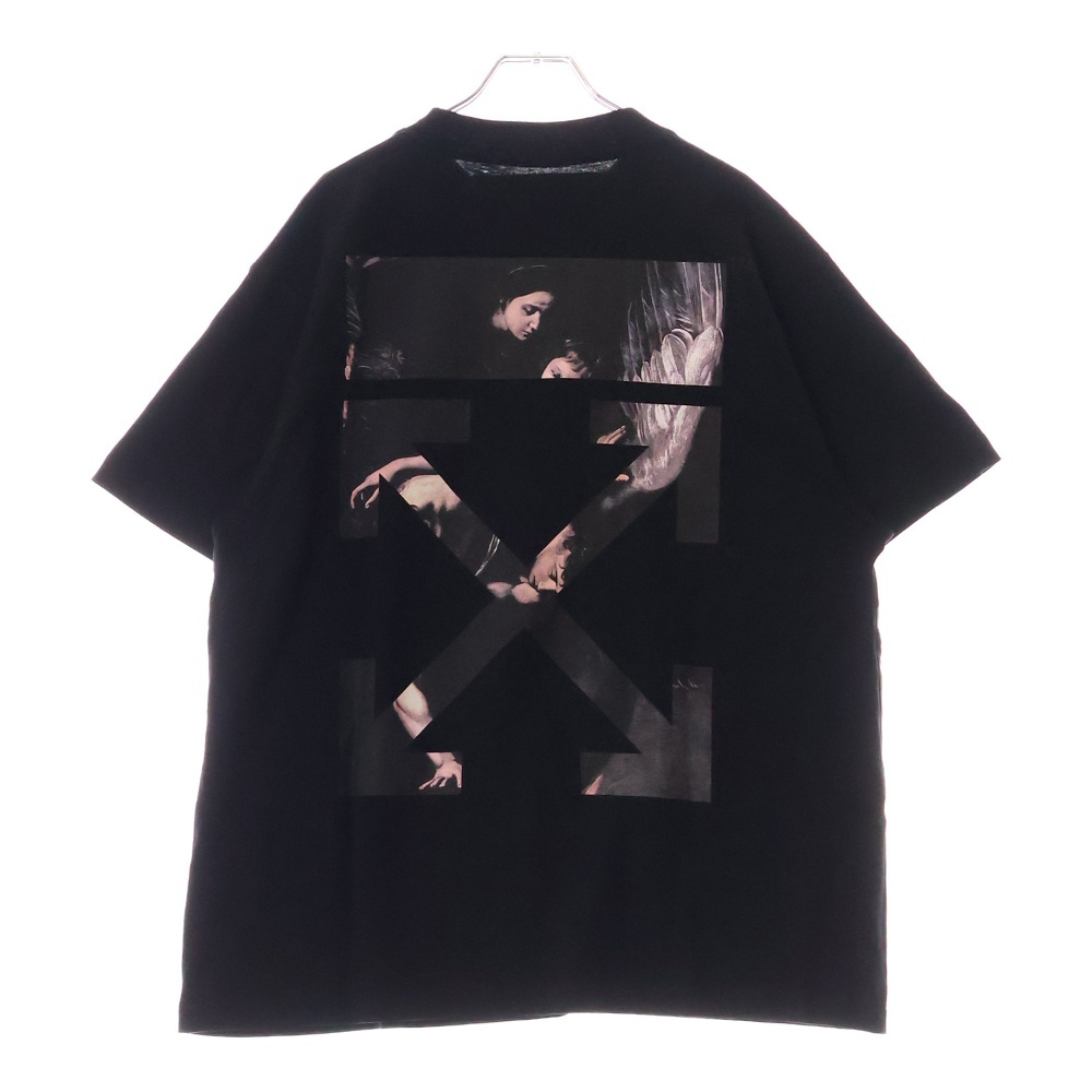 CARAVAGGIO ARROWS オーバーサイズカラヴァッジョアロープリント半袖Tシャツ カットソー OMAA038S20185004 ブラック Bランク