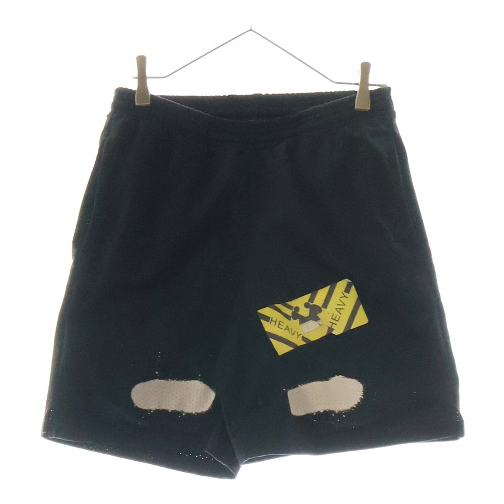 17SS Spray Mesh Shorts スプレーロゴ メッシュショーツ ハーフパンツ ブラック Bランク