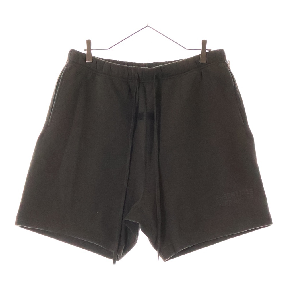 SHORT PANTS ラバーロゴ スウェットハーフパンツ ショーツ グレー Sランク