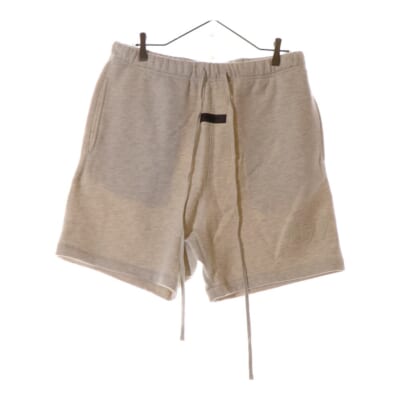 SHORT PANTS 1977 フェルトロゴ スウェットハーフパンツ ショーツ グレー Sランク