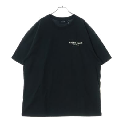 S/S T-SHIRT FLOWER バックフラワーフォトプリント 半袖Tシャツ ブラック Sランク
