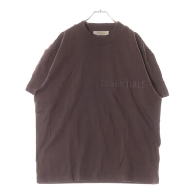 S/S T-SHIRT ラバーロゴ 半袖Tシャツ ブラウン Sランク
