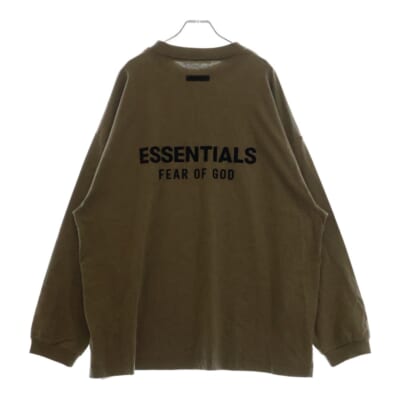 L/S T-SHIRT ラバーロゴ 長袖Tシャツ ロンT グレー Sランク
