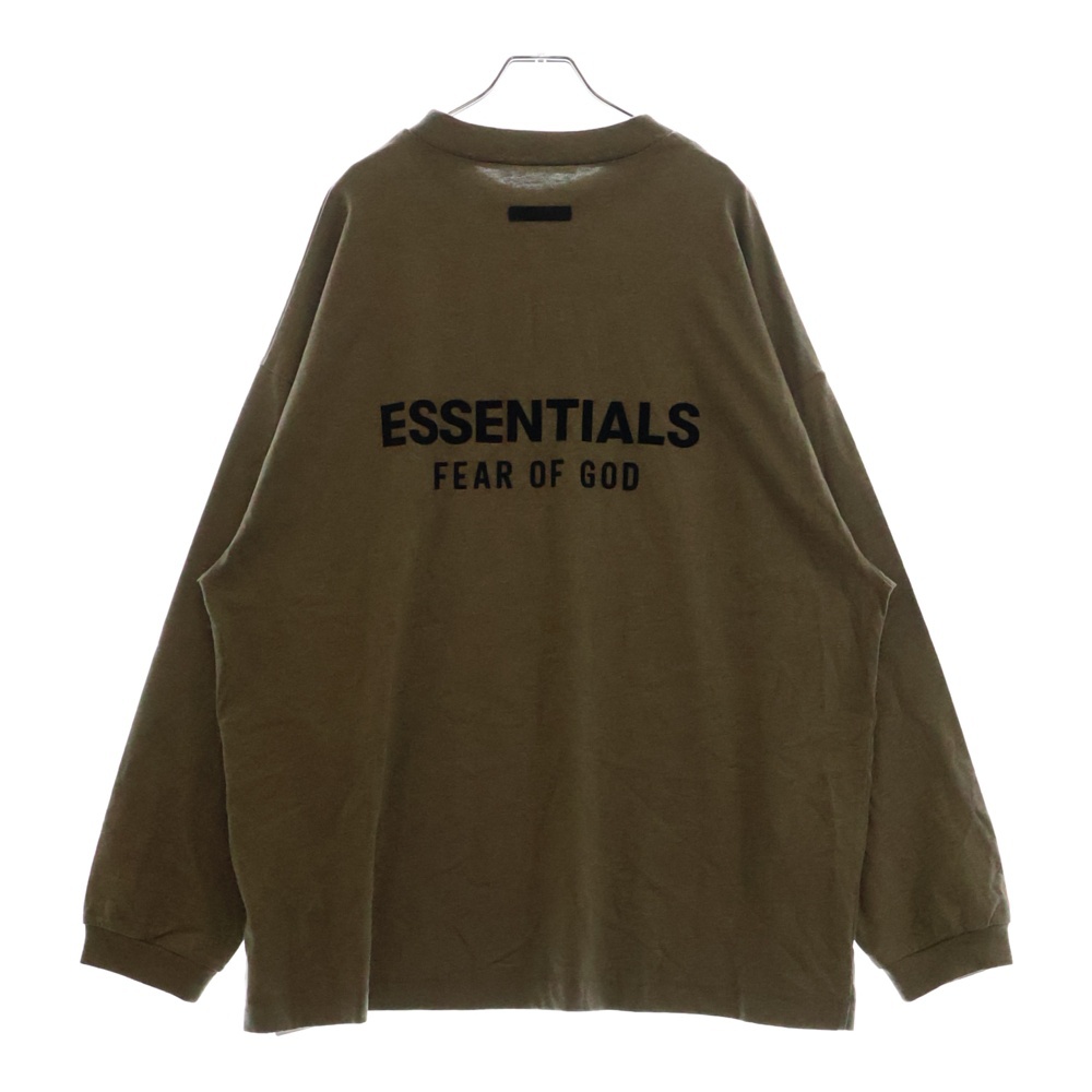 L/S T-SHIRT ラバーロゴ 長袖Tシャツ ロンT グレー Sランク