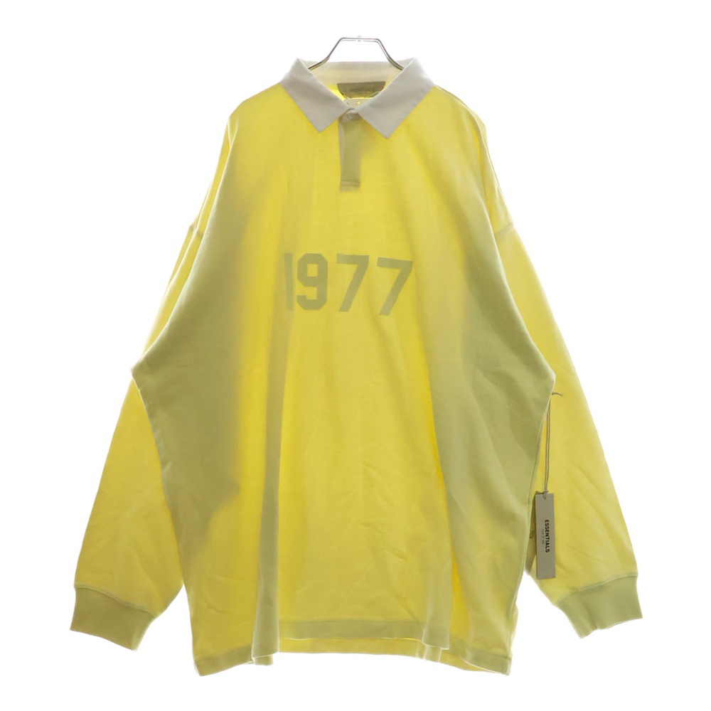 HENLY RUGBY 1977 長袖ポロシャツ ラガーシャツ イエロー Sランク