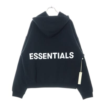 Logo Sweat Pullover Parka バックロゴプリントスウェットプルオーバーパーカー ブラック Sランク