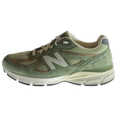 990V4 オリーブ メッシュローカットスニーカー グリーン US10.5/28.5cm U990GT4 Bランク