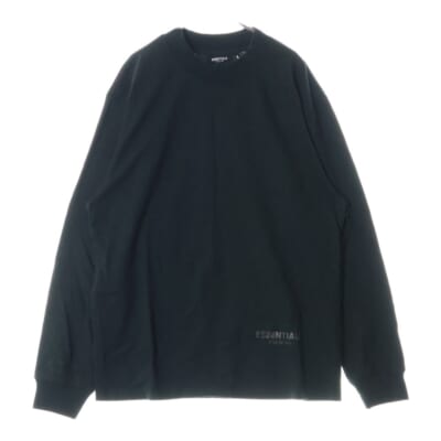 L/S T-SHIRT リフレクターロゴ 長袖Tシャツ ロンT ブラック Sランク