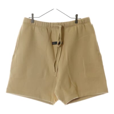 SHORT PANTS ラバーロゴ スウェットハーフパンツ ショーツ ベージュ Sランク