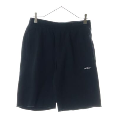 20AW Sweat Half Pants ロゴプリント スウェットハーフパンツ ショーツ ブラック OMCI006E20FLE005 Aランク
