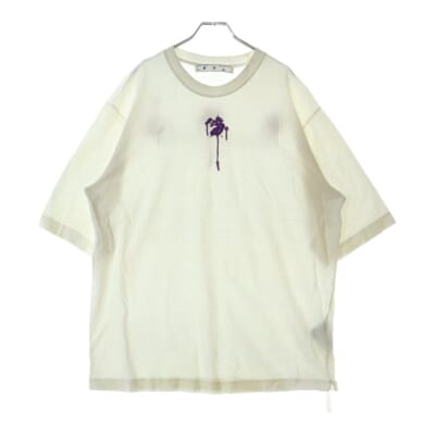 21AW Printed Crewneck T-Shirt 半袖Tシャツ ホワイト OMAA119F21JER020 Aランク