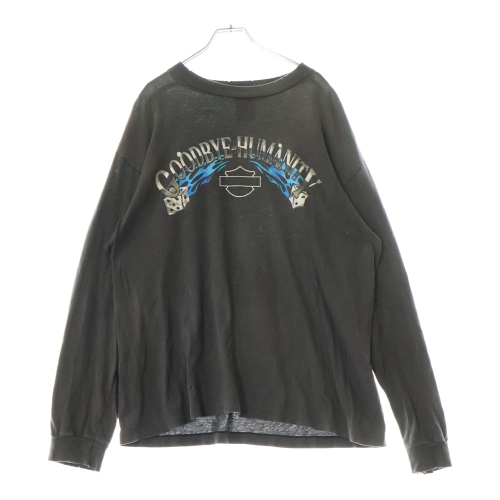 24AW LS TEE / BTFL BASTARS ヴィンテージ加工 ロングスリーブカットソー 長袖Tシャツ ブラウン SM-YS1-0000-013 Bランク