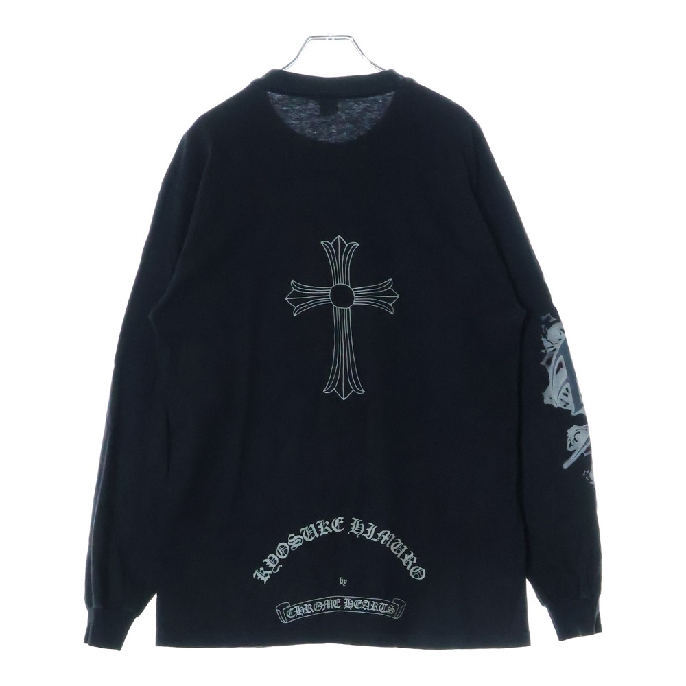 Chrome Hearts スクロールロングTシャツアームロゴブラック