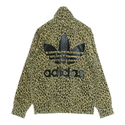 ×JEREMY SCOTT ×ジェレミースコット レオパード トラックジャケット ジップアップ ジャージ ブラウン Aランク