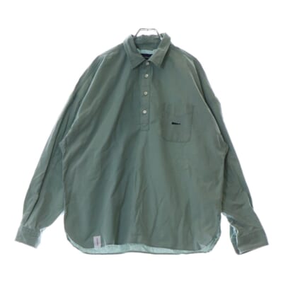 KEYS LS SHIRT ピグメントダイ加工 長袖シャツ グリーン Bランク