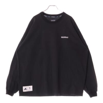 BERTH JERSEY LS バックプリント 長袖Tシャツ カットソー ブラック Bランク