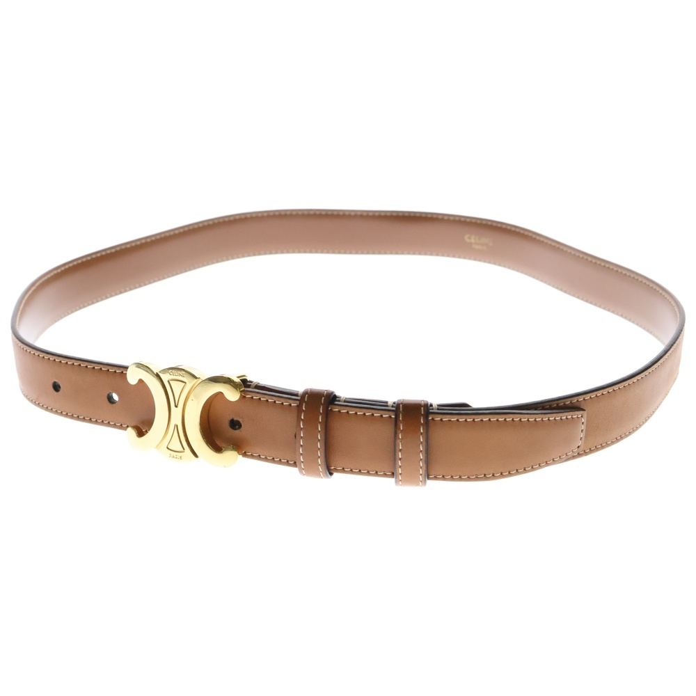 セリーヌ★ベルト★レザー★トリオンフ★茶色系★美品 CELINE - CELINE セリーヌ ベルト レザー トリオンフ 23春夏継続
