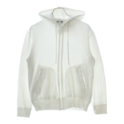 レッドハート ジップアップパーカー フーディー ホワイト AX-T342 Bランク