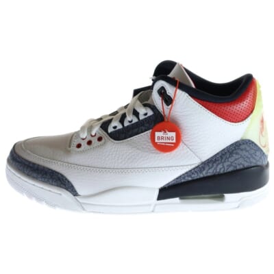 AIR JORDAN 3 RETRO SE-T エアジョーダン3 ハイカットスニーカー ホワイト US9/27cm CZ6433-100 Sランク
