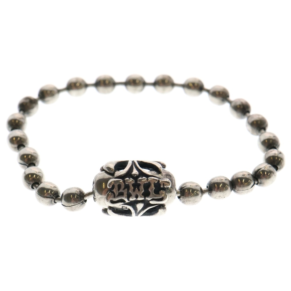 Large Ball Chain Bracelet ラージ ボールチェーン クロス ブレスレット シルバー Bランク