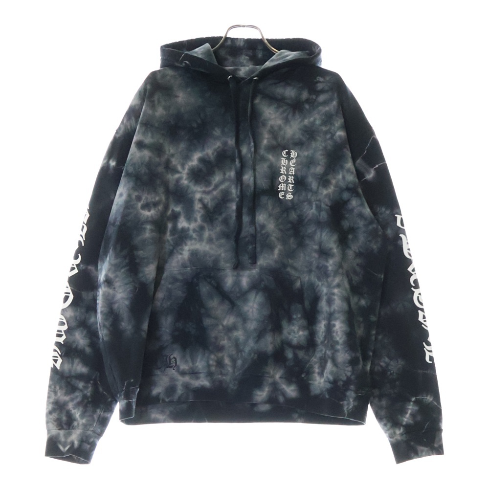 SWTSHRT PLVR タイダイ染めバックホースシュープルオーバーパーカー ネイビー Aランク