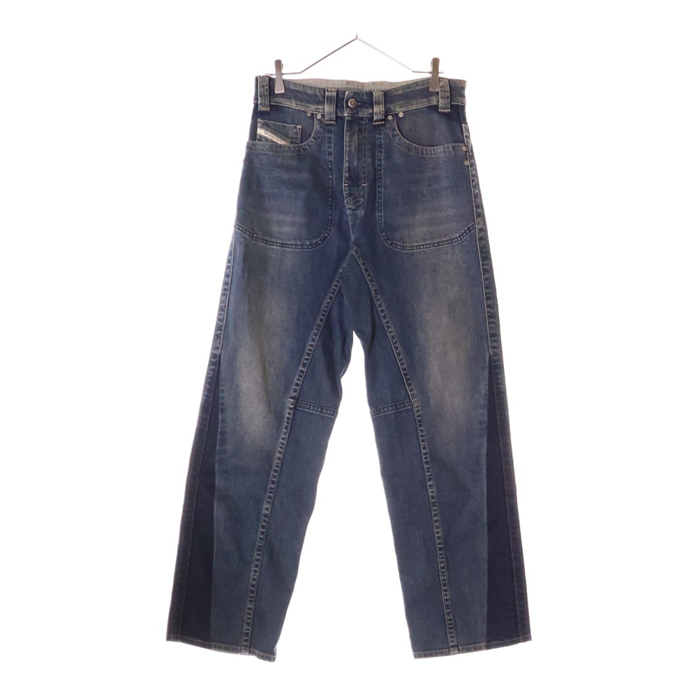 ウォッシュド加工デニムパンツ インディゴ 09J06 Bランク
