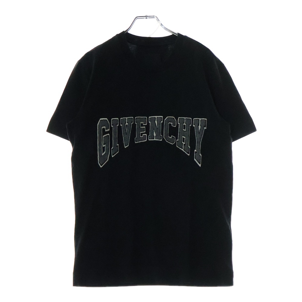 フロントロゴ刺繍 半袖Tシャツ カットソー ブラック BM716G3Y7M Bランク