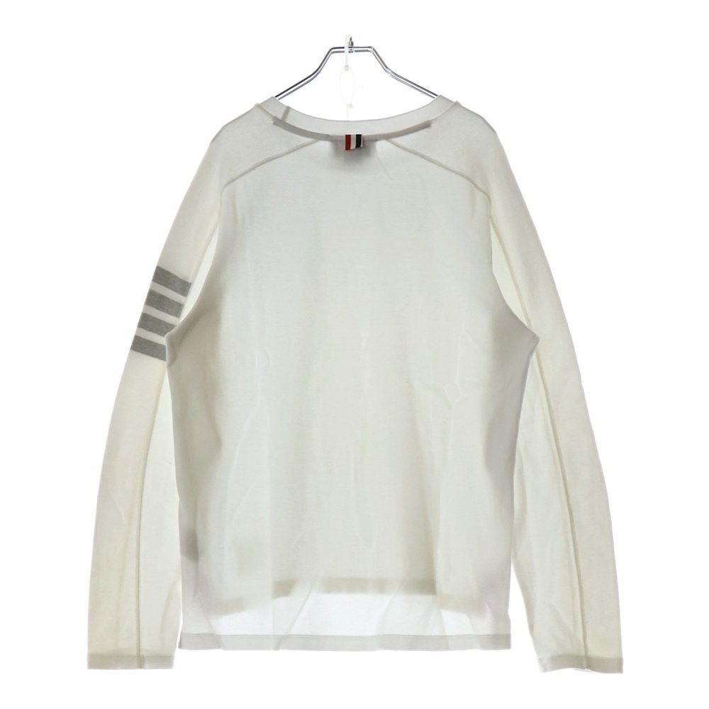 24SS 4ライン スウェット トレーナー ホワイト MJS245A-07323-100 Aランク