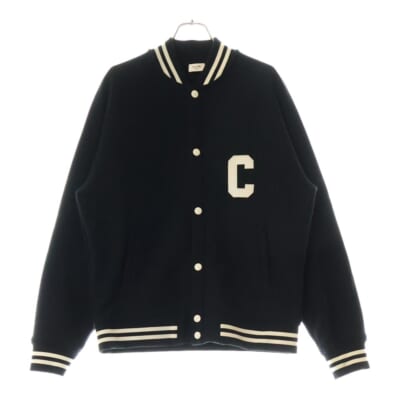 22AW カレッジロゴ テディジャケット ブルゾン ブラック 2Y815345F Aランク