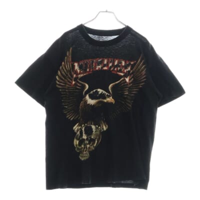 00S METALLICA Eagle Europe bootleg メタリカ ヨーロッパブートレグ イーグルプリント 半袖Tシャツ ブラック Bランク