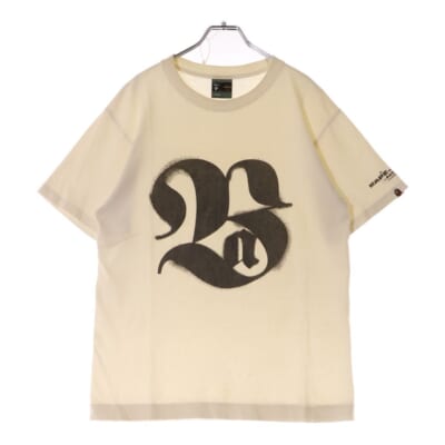90s 初期タグ シングルステッチ プリント クルーネック 半袖Tシャツ カットソー ホワイト Bランク