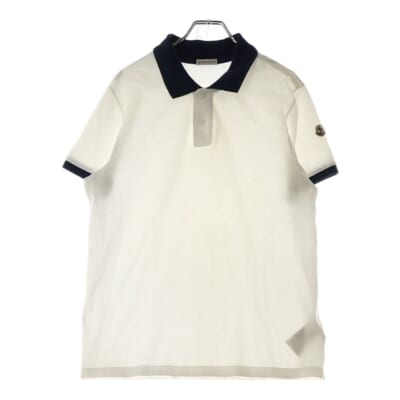18AW コットン 半袖ポロシャツ ホワイト D10918309850 84556 Bランク
