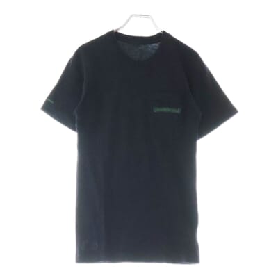 CH T-SHRT バックセメタリープリント 半袖Tシャツ カットソー ブラック Bランク