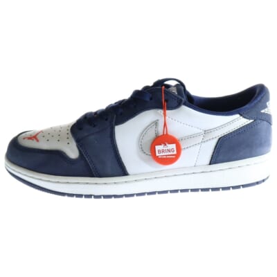 ×Eric Koston AIR JORDAN 1 LOW QS CJ7891-400 ×エリック コストン エアジョーダン1 ローカットスニーカー ホワイト/ネイビー US9.5/27.5cm Bランク