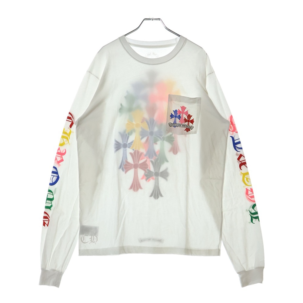 クロムハーツ　セメタリークロス　マルチカラー　長袖Tシャツ CHROME HEARTS 銀座店 クロムハーツ セメタリークロス マルチ