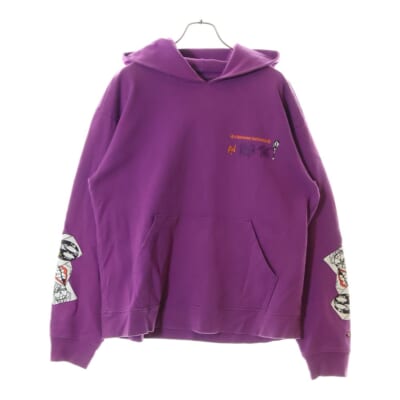 ×MATTY BOY I WANT MORE NOT LESS AN THAT'S THAT HOODIE マッティボーイ プリントプルオーバーフーディ パープル Bランク